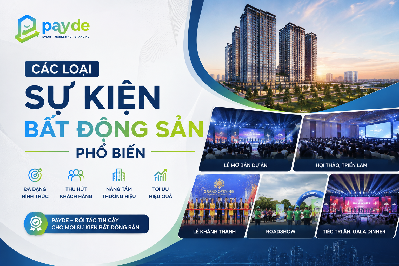 Các loại sự kiện bất động sản phổ biến